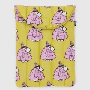 BAGGU x Peanuts Puffy Laptop Case 13"/14" - Puffer Snoopy